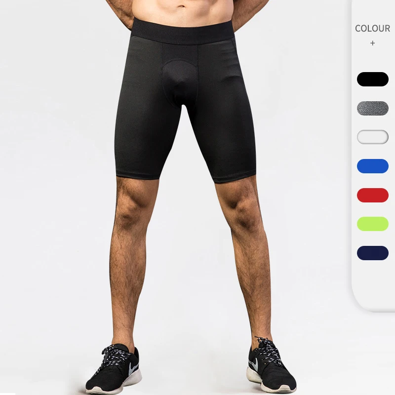 

Men Compression Running Tight Shorts Sports Training Fitness Short Pants Quick Drying Elastic Workout Gym Jogging Underwear Male