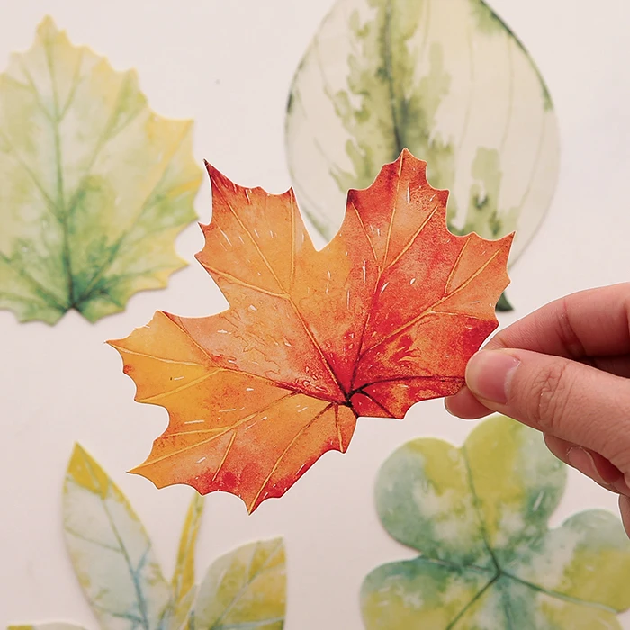 Beautiful Leaves Shape Shaped Creative Postcard Artistic Style Funny Bookmark Birthday Greeting Card Christmas |