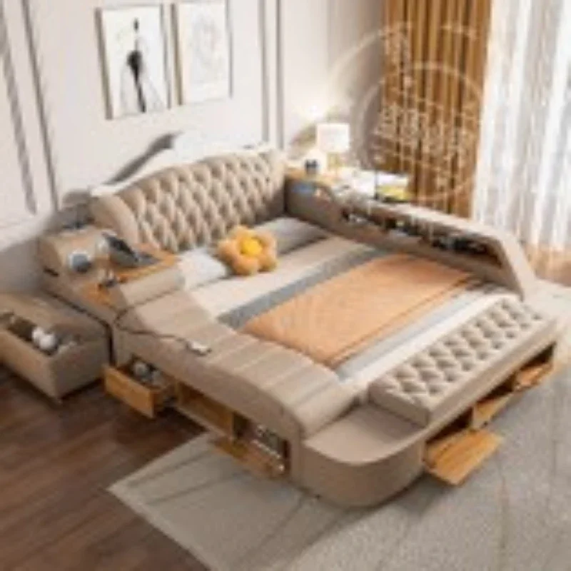 Каркас для хранения двуспальная кровать изголовье с ящиками роскошная