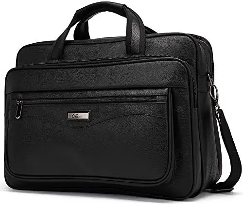 

Портфель для мужчин, Вместительная деловая дорожная сумка через плечо для ноутбука 15,6 дюйма