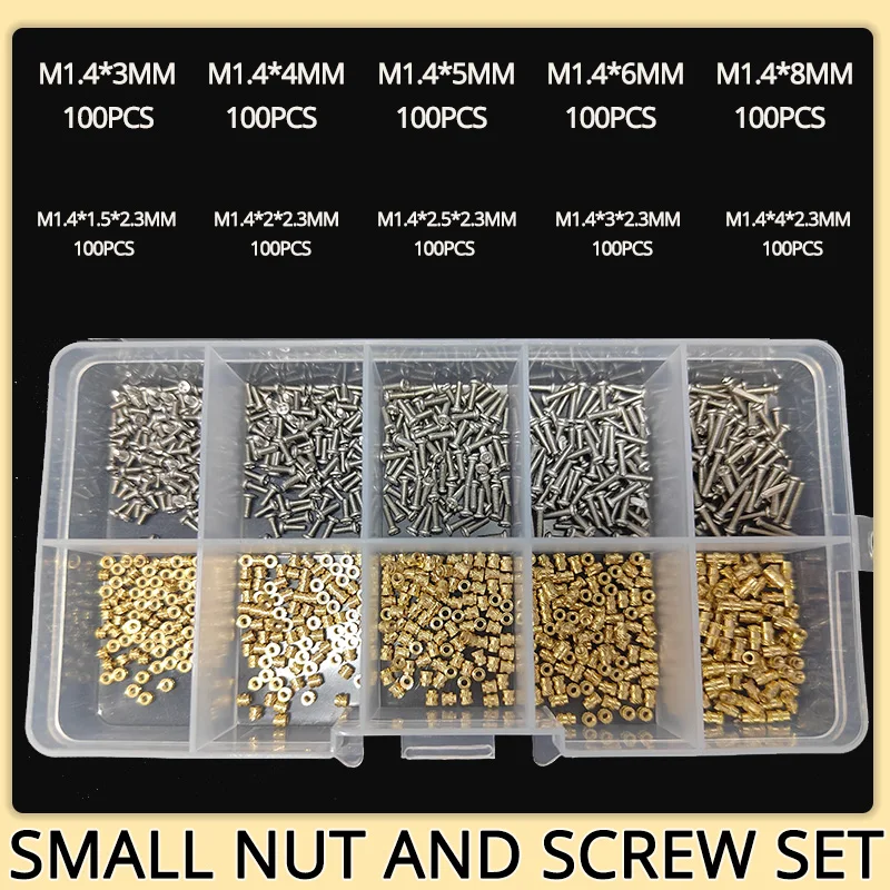 

Набор винтов из нержавеющей стали M1.4 M1.6 M2 M2 M2 304