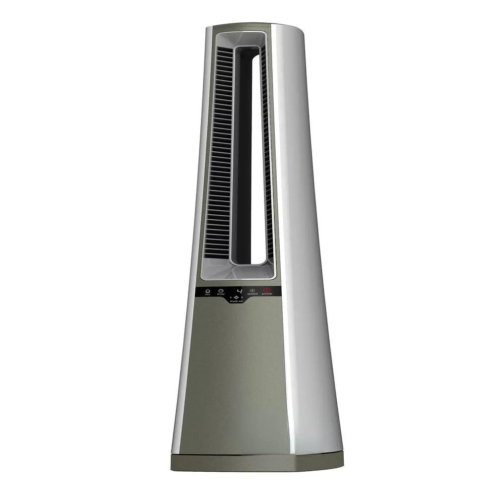 

Oscillating Bladeless Floor Fan with Remote , AC615, Gray