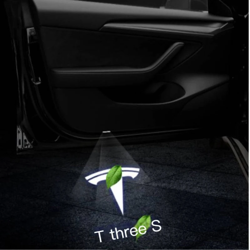 

For Tesla Model 3 Y Atmosphere Light Car Door Ambient Light Auto Interior Modified Decorative Accessories Car Door Welcome Lamp