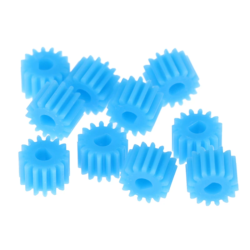 10 шт., внутренний диаметр 3/4 мм, D-тип, пластиковые шестерни, 15 зубьев, модуль 0,5, подходит для режущего вала двигателя, детали для самостоятельного изготовления, аксессуары