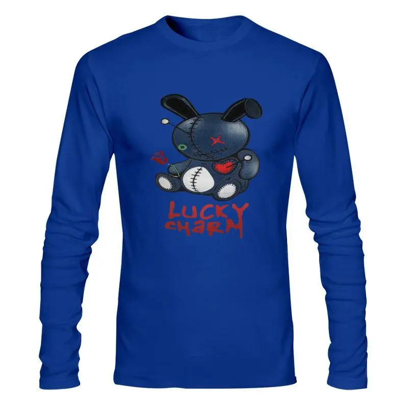 

Man Clothing New BKYS WhiteDenim Lucky Charm Patchwork T-Shirt