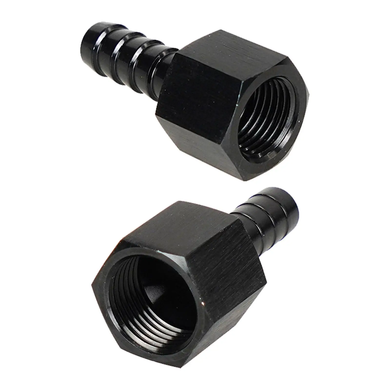 

6AN to 3/8in Push on Barb Pipe Connector Parts 6AN Female to 3/8 Hose Barb Straight Fitting Adapter for Car Engine System