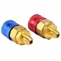 1 pc r134a high low pressure straight quick coupler connector car ac refrigerant adapter car repair tools