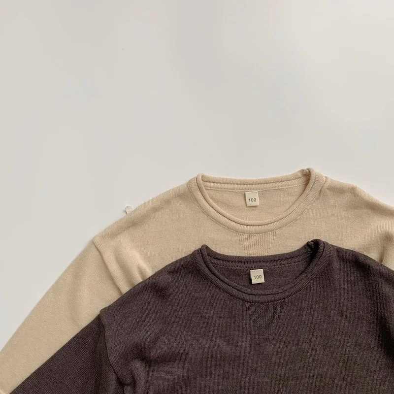 RiniLucia 2022 Summer Childre Solid T-shirt for Boy O Neck Short Sleeve Boys T Shirt Girls Tops Tees Cartoon Kids Clothes