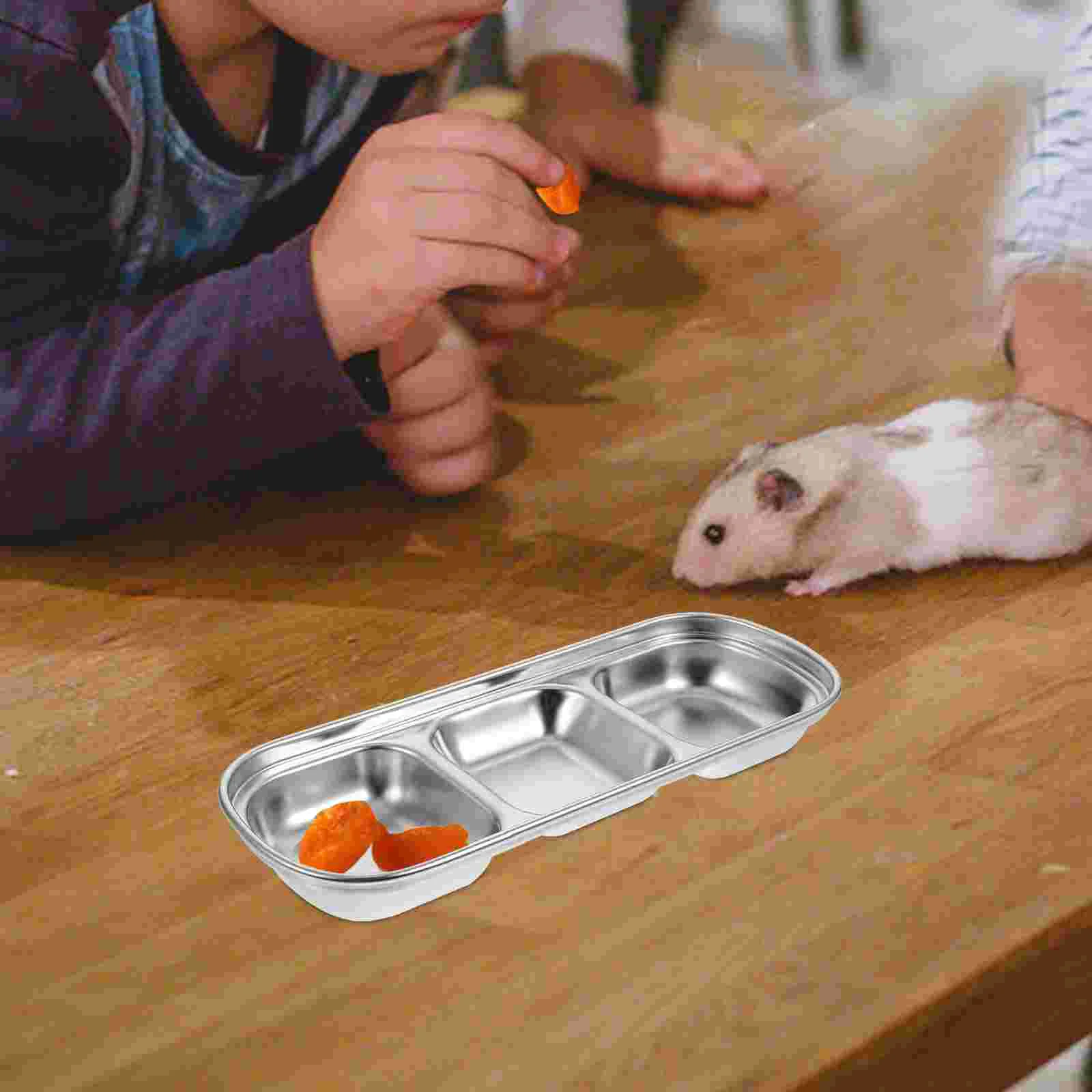 2 шт. лоток для кормления котят из нержавеющей стали