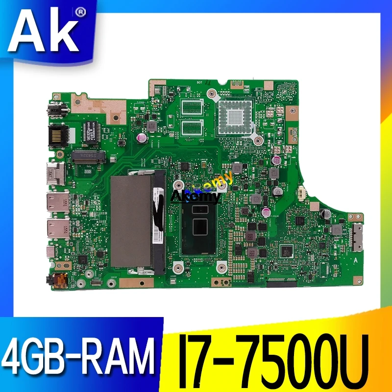 

New Akemy TP501UAK Motherboard For Asus TP501U TP501UA TP501UQ TP501UAM TP501UJ Laptop Mainboard 4GB-RAM I7-7500U DDR4