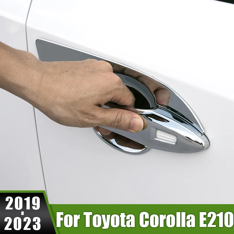 

For Toyota Corolla E210 2019 2020 2021 2022 2023 Hybrid Car Outer Door Handle Catch Cover Trim Cap Door Bowl Protection Sticker