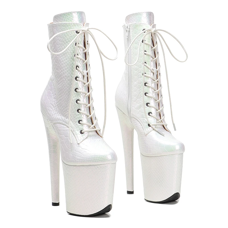 Leecabe PU 20CM/8inches Sanke Upper  Pole dancing platform Pole Dance boots