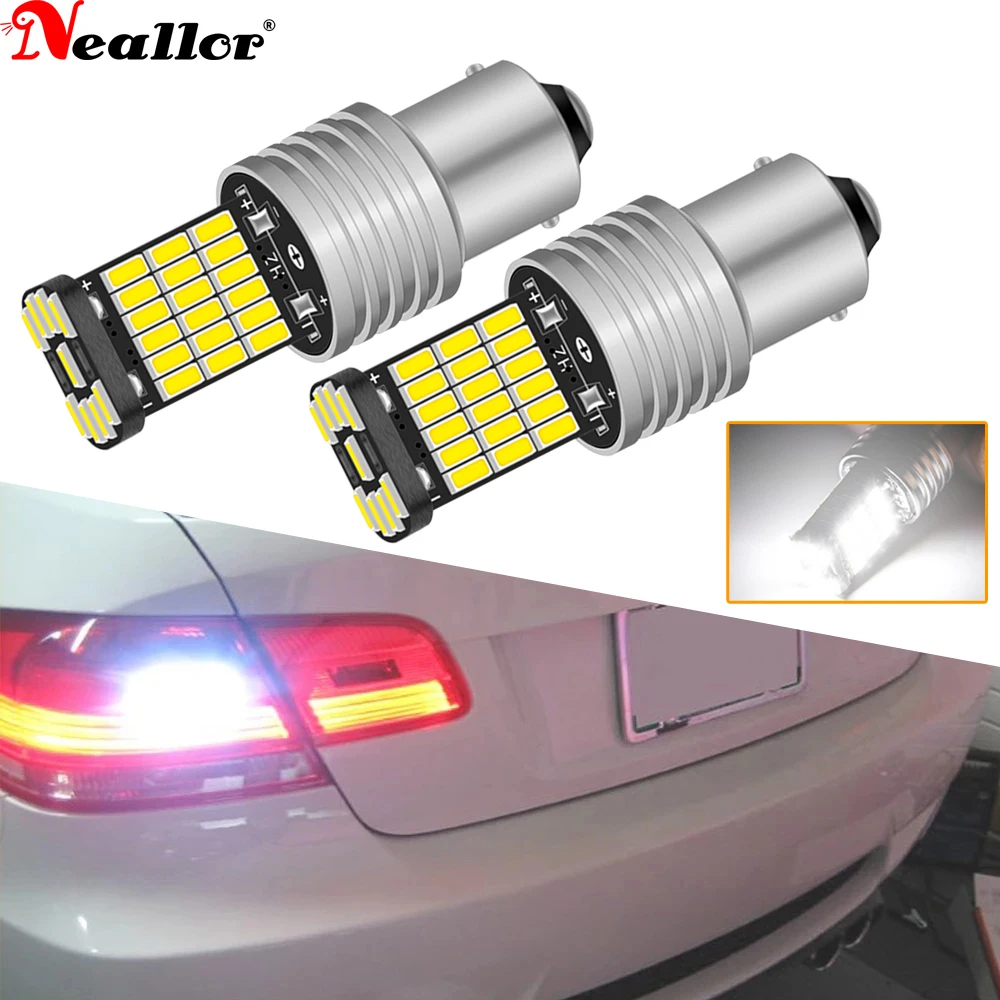 

2 шт. 1156 Ba15s P21W 7506 S25 5008 T20 T15 W16W 912 для автомобильных светодиодных фонарей, 12 В SMD, белые стоп-сигналы заднего хода