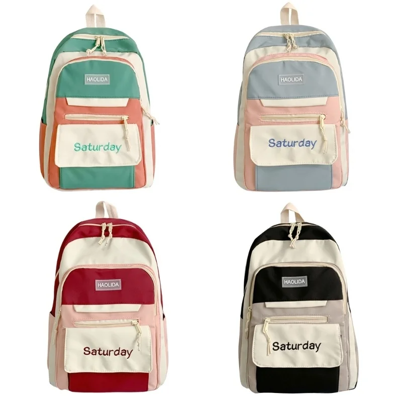 

Japanese Style Laptop Backpack for Teen Girls School Bag Nylon Female Bookbag