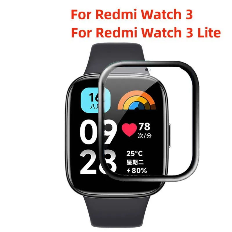 

Защита экрана для Xiaomi Redmi Watch 3, 3D защита на весь экран, аксессуары для часов Redmi, не стеклянные