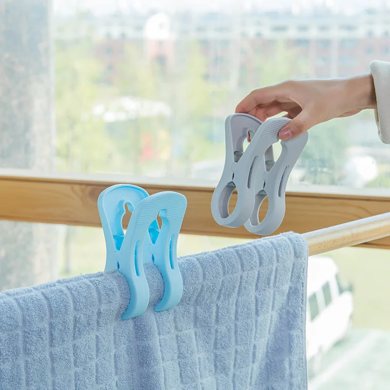 

Large Clips Plastic Windproof Beach Towel Clothes Pins Spring Clamp Clothespin Clothes Pegs Bathroom Organization