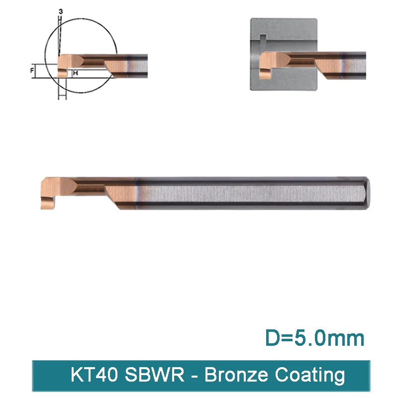 KT40 SBWR бронзовое покрытие миниатюрный фрезерный станок для обработки канавок из