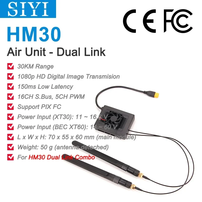 Воздушный блок SIYI MK32 HM30 MK15 с передачей изображения Full HD 1080p дальнего действия SBUS PWM