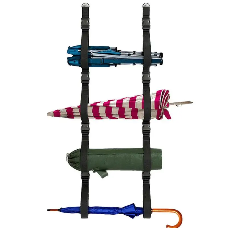 

camping Chair Wall Storage for Garage creative 2pcs Camping Chair Storage Heavy Duty Organizer Storage Strap Wall Mounted Holder