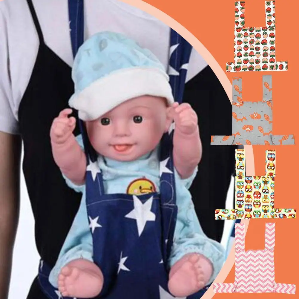 

Cute Toddler Baby Carrier Dolls Sling Toy For Children Front Back Baby Toy Doll Carrier Shoulder Strap Cartoon Front Backpa F6O5