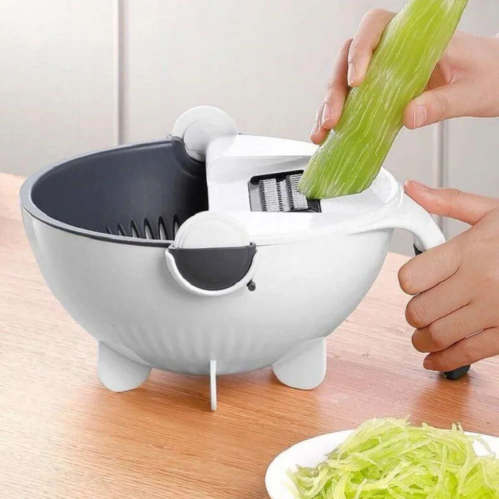 multifunctional vegetable cutter kitchen fruit vegs slicer grater shredder with drain basket slicers 9 in 1 gadgets kitchen tool free global shipping