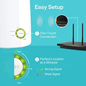 

Tp-Link WA854RE 300 Mbps N Wireless Wall Plug Easy to Install Universal Range Extender