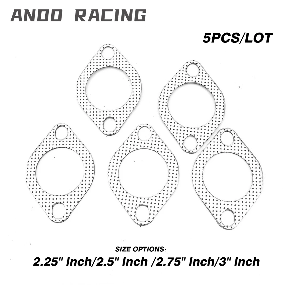 

5 шт./партия, универсальная прокладка для выхлопной трубы автомобиля, 2,25 дюйма, 56 мм