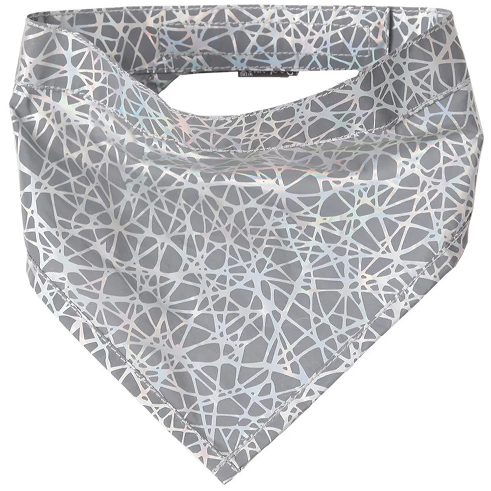 

Pet Triangle Towel Fashion Scarves Reflective Dog Scarf Sense Technology Safety Dog Scarf Polyester Dog Bandanas Night Walking