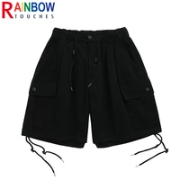 rainbowtouches 2022 men shorts vintage tidal trend casual shorts concise pants tooling high street comfortable loose men shorts