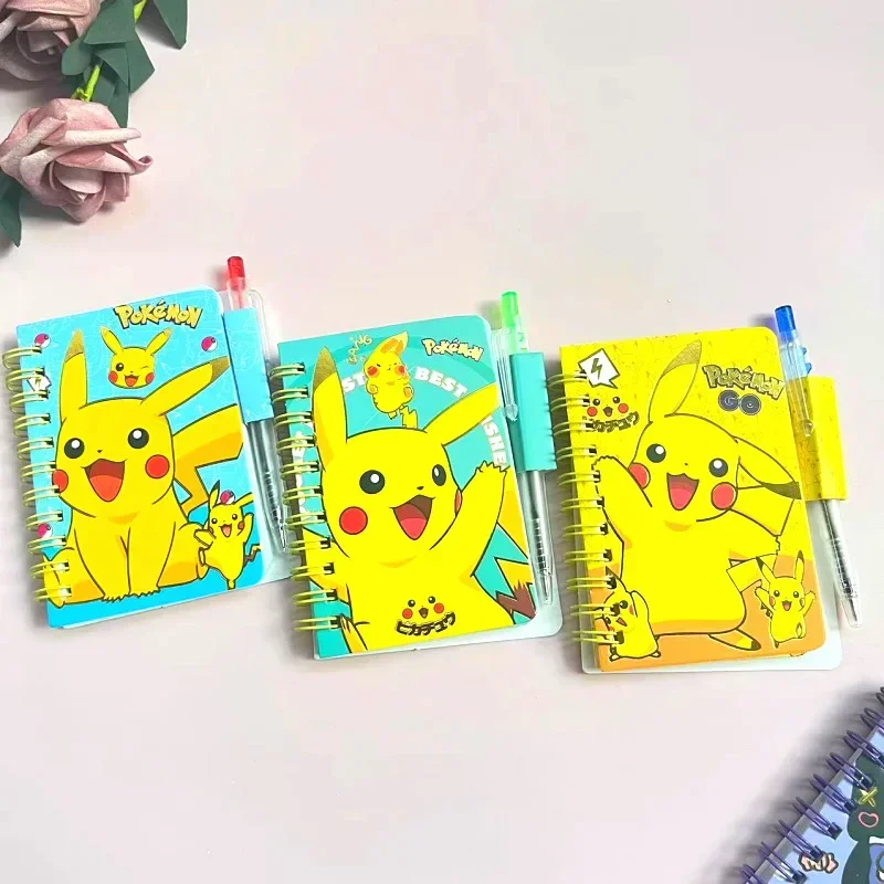 Блокнот с изображением Покемона Пикачу набор шариковых ручек героями