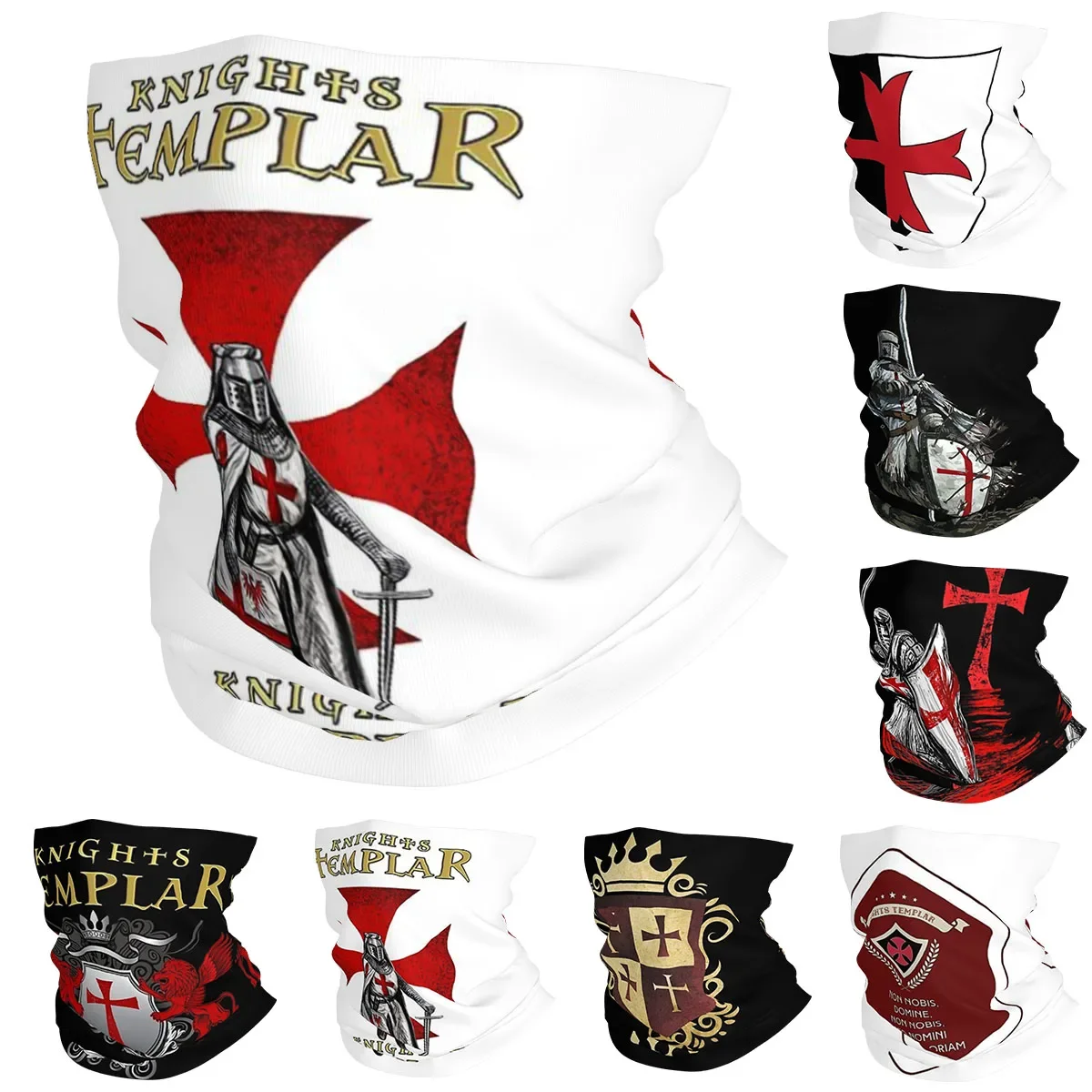 

Бандана Templar Shield для рыцарей, шейный платок с принтом, волшебный шарф, теплая моющаяся головная уборка для мужчин, женщин и взрослых
