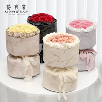 sinowrap 3pcs colored flower wrapping paper easy to shape bouquet wrapping papel for florist supplies new style bouquet wrappers