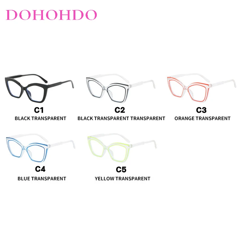 DOHOHDO 2024 новые модные классические прозрачные защитные очки Cat Eys уличные