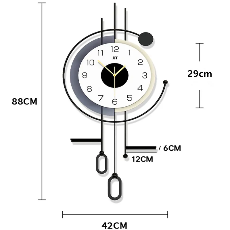 

Современные минималистичные настенные часы с полкой, домашний декор для гостиной, современный компактный дизайн, настенные часы