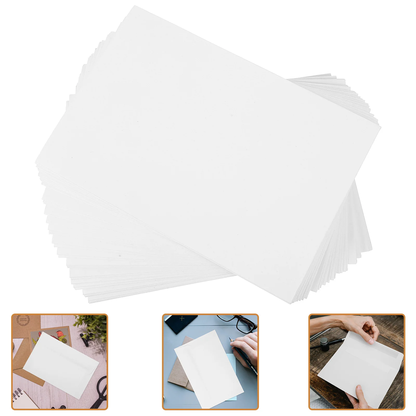 

50Pcs Invitation Card Envelopes Blank Envelopes Self Sealing Envelopes Blank Envelopes