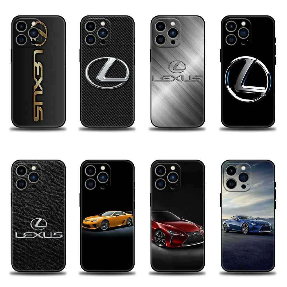

Phone Case for Apple iPhone 11 12 13 7 8 SE XR XS Max 5 5s 6 6s Plus Pro Soft Silicone Case Cover Luxury L-Lexuses Cars
