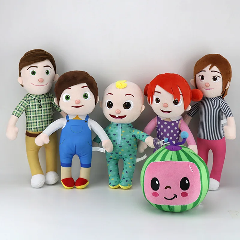 20cm Kawaii Cocomeloned Plush Doll Cartoon Anime Family JJ Daddy Mummy Sister Brother Stuffed Soft Plush For Children Gift