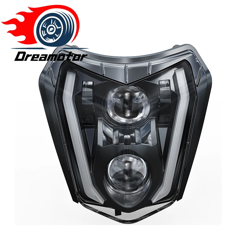 

For 2017-2018 KTM EXC EXCF SX SXF SMR Enduro Dirt Bike Motocross Supermoto Modified Headlight LED Projector Motorcycle Headlight
