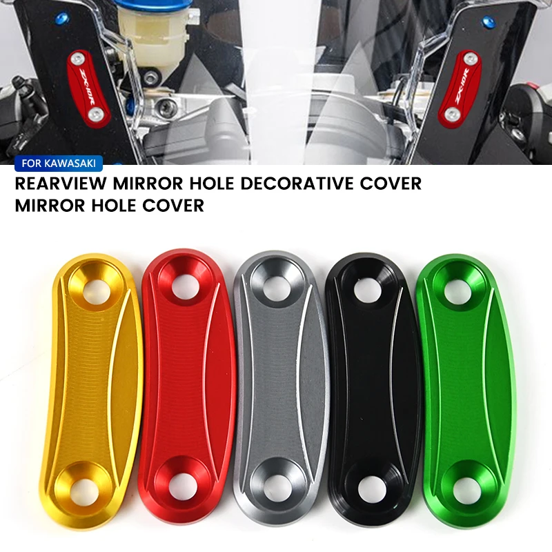 

For Kawasaki ZX-10R ZX10R zx10r 2011-2015 Motorcycle Windscreen Windshield Mirror Hole Cap Driven Mirror Eliminators Cover