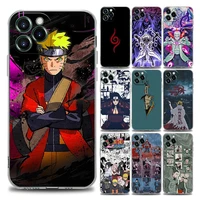 japanese anime naruto clear phone case for iphone 11 12 13 pro max 7 8 se xr xs max 5 5s 6 6s plus soft silicone