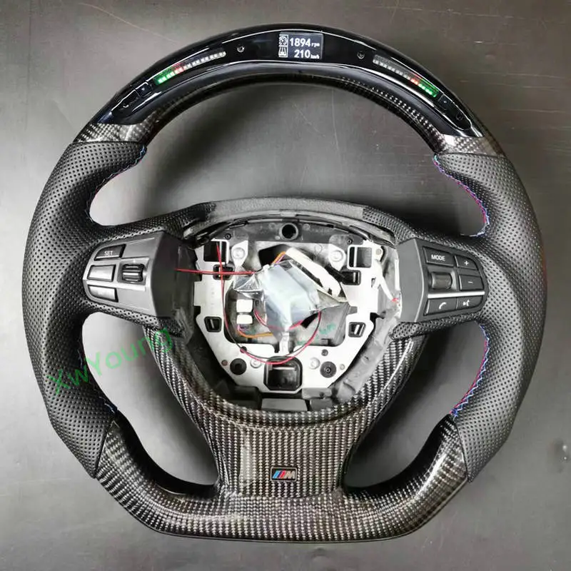 

Carbon Fiber Steering Wheel For BMW F10 F10 M5 F11 F18 F07 5 Series 535 520 528 535i