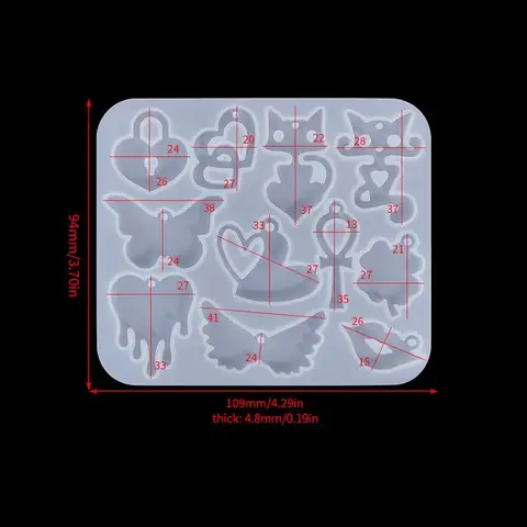 Силиконовая форма для сережек SEVENWELL