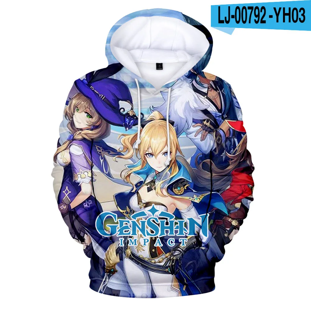 

Game Genshin Impact Hu Tao Hoodies Sweatshirts Men Woman Hip hop Hooded New Casual Street Pullovers Tracksuit Clothing