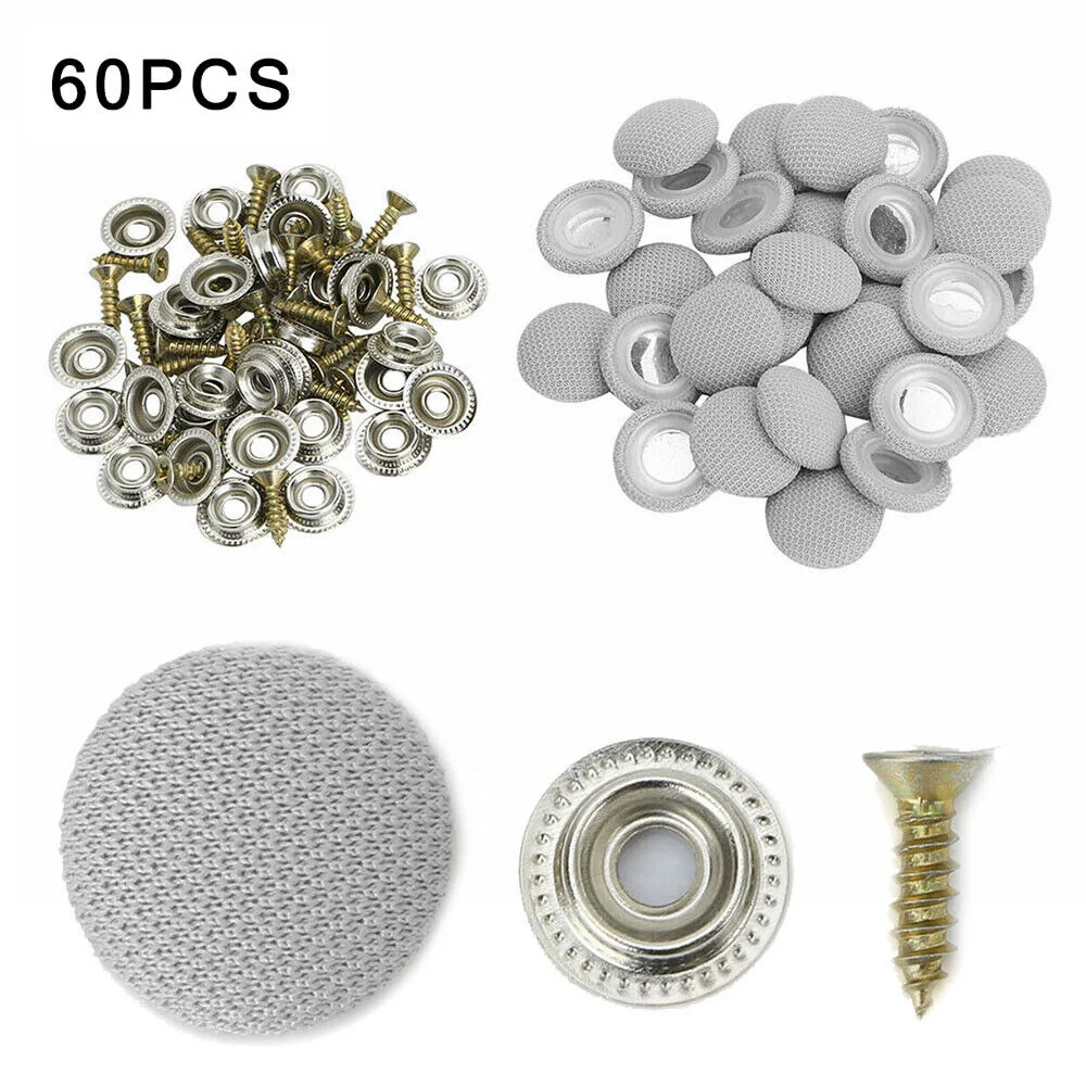

60Pcs Car Interior Ceiling Cloth Fixing Screw Car Roof Fixed Buckle Snap Rivets Retainer Automotive Headliner Repair Button
