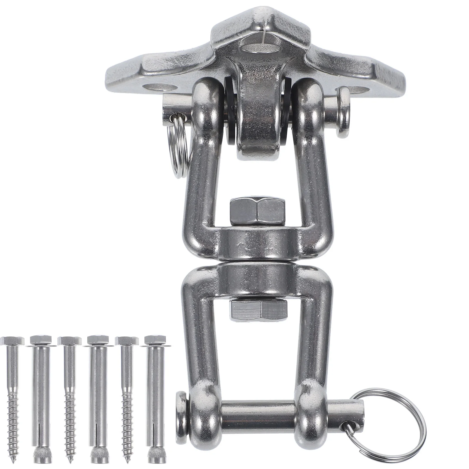 

Swing Hook Kit Hammock Hanging Ceiling Chair Swivel Bearings Bracket Heavy Duty Porch Steel Stainless Hanger Sandbag