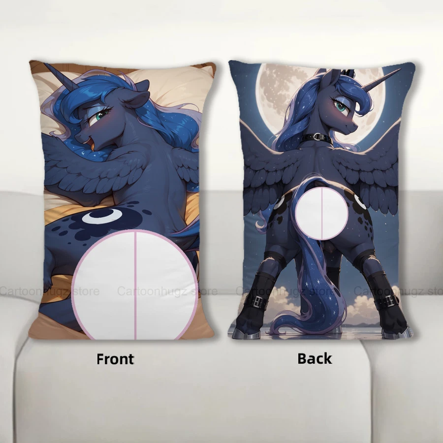 R18 + Dakimakura аниме «Наволочка с изображением лошади», подушка для дивана, двухсторонняя наволочка с принтом, 40X60 см