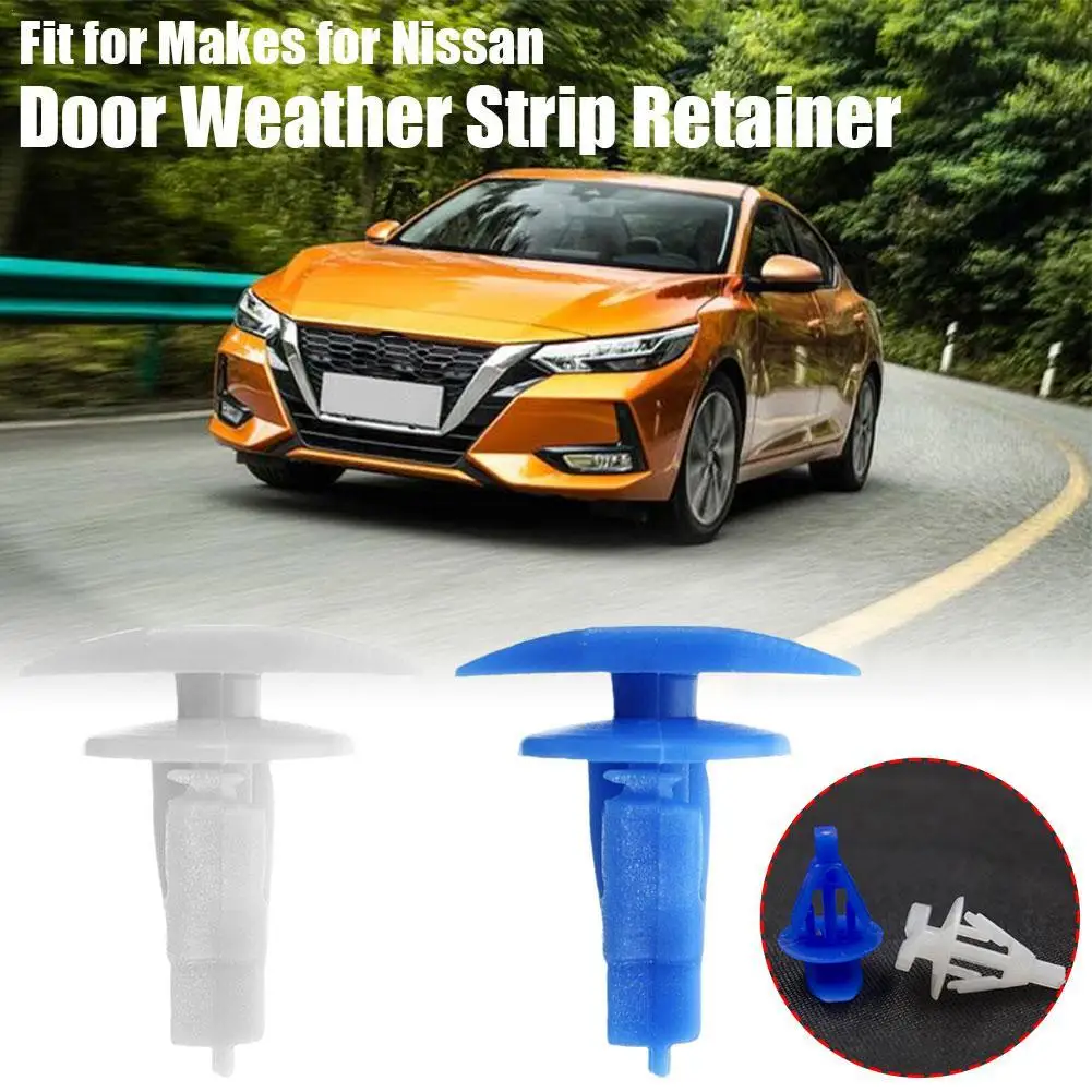 

New Rainproof Strip Fixing Clip Door Rainproof Strip Fixing Clip Car Window Door Seal Fastener For Nissan Car Accessories
