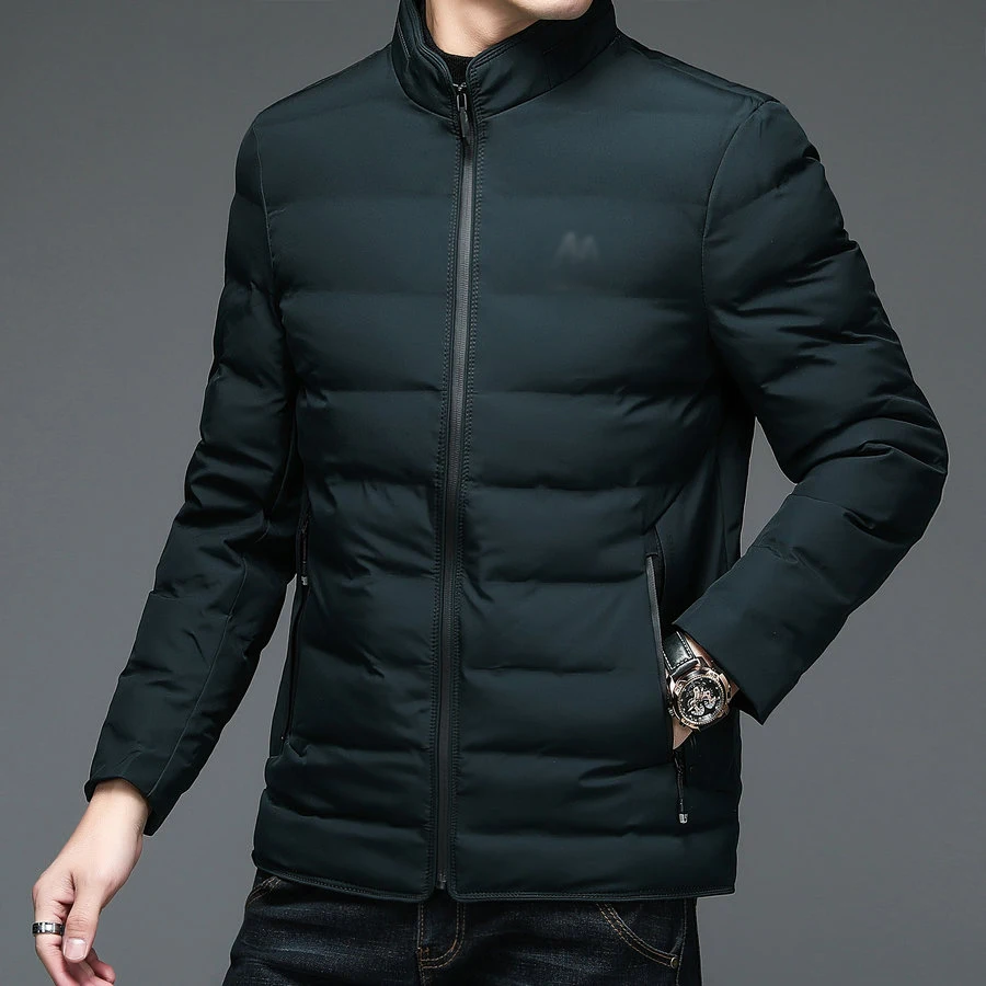 Winter Men Thermal Puffer Basic Coats Black Navy Blue Red Thick Warm Puff Jackets Male Casual Quilted Leisure Outerwear Oufits