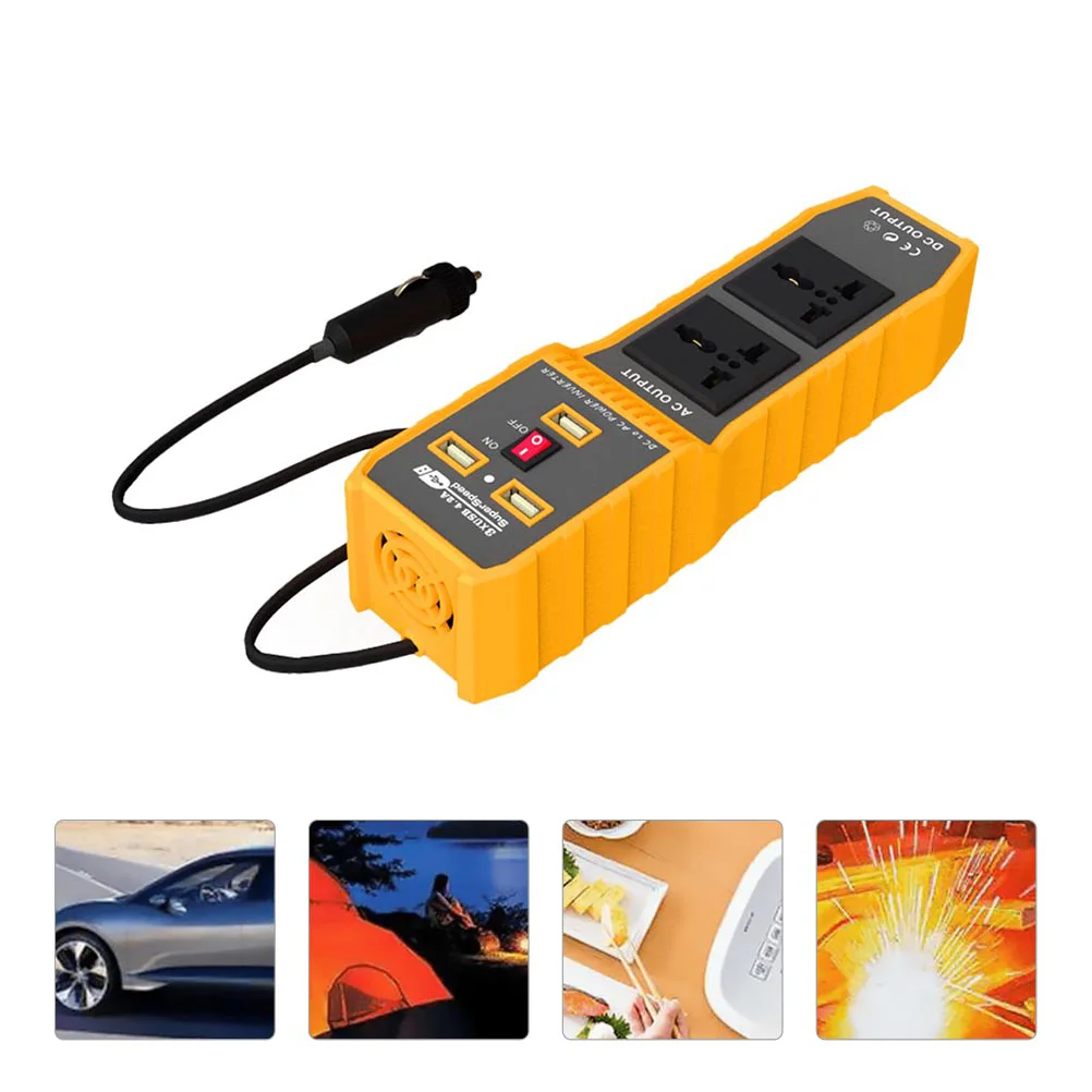 

1 Set 400W DC 12V to 110V AC Car Inverter with 3 USB Ports