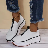 breathable mesh ladies vulcanized shoes thick bottom hollow out women casual shoes flat bottom summer ladies sneakers plus size
